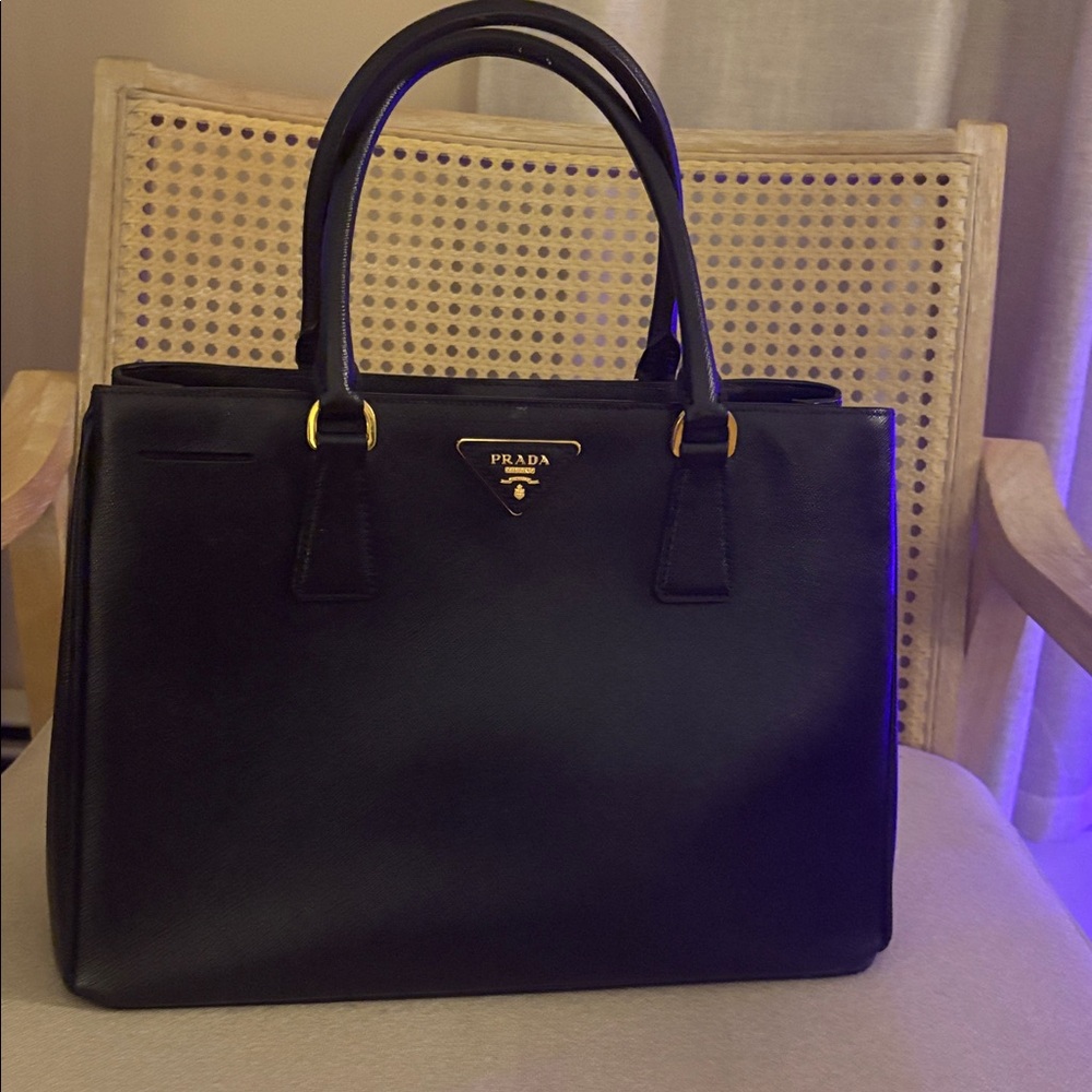 Prada Black Saffiano Leather Tote